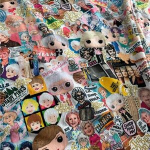 Colorful Golden Girls Themed Blanket